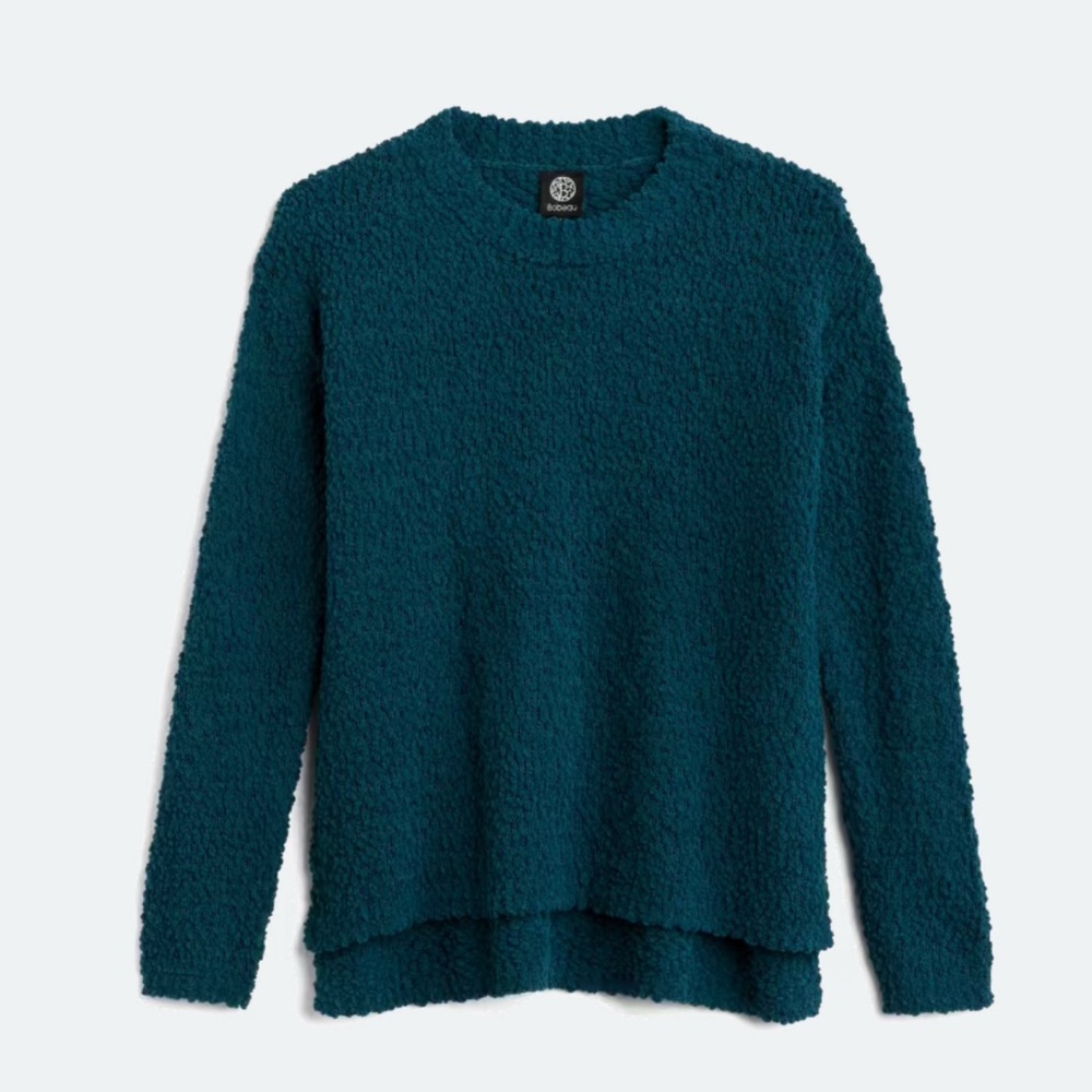 Bobeau Teal Textured Sweater